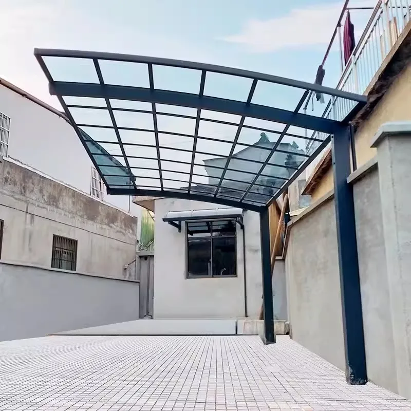 Garden Courtyard Awning Rooftop Bracket Thermal Insulation Polycarbonate Canopy Bicycle Motorcycle