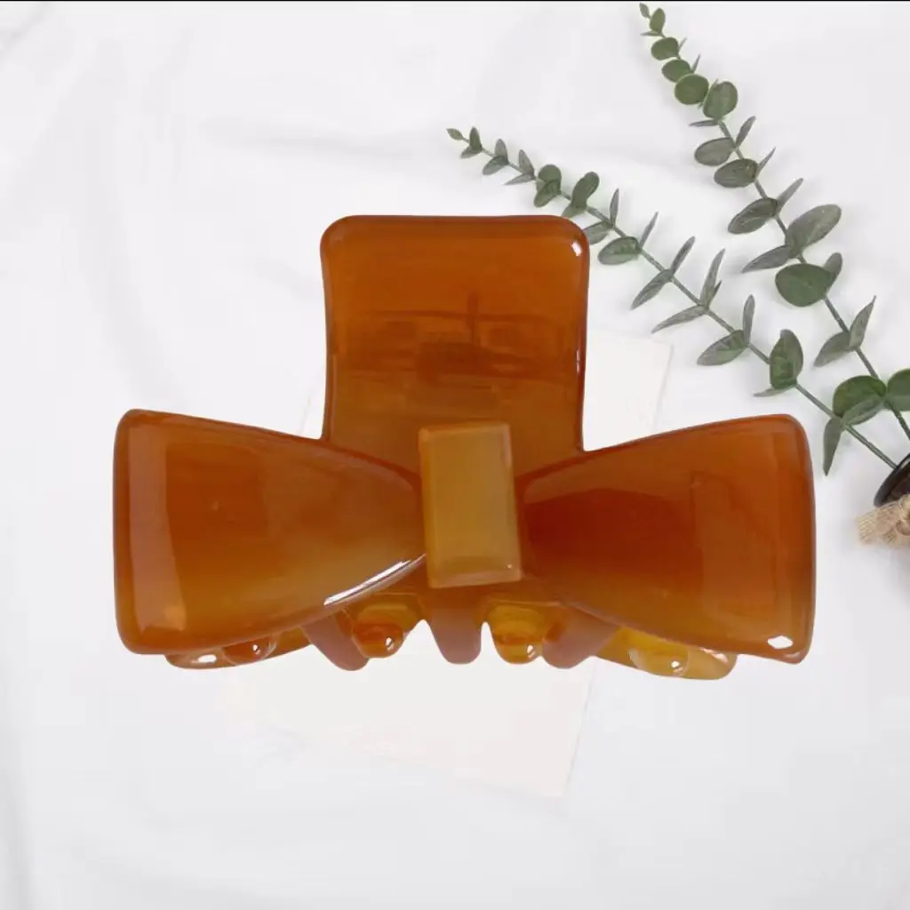 Exquisite Butterfly Knot Hair Claw Clip New Style Elegant Acetate Hair Claw for Ladies and Girls Small and Cute