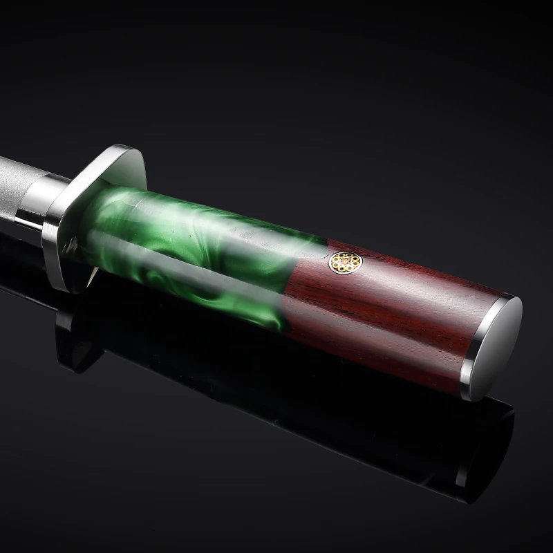 Sharpener rob for knife high carbon steel professional 8/12inch sharpener rob with red rosewood handle grinding tool