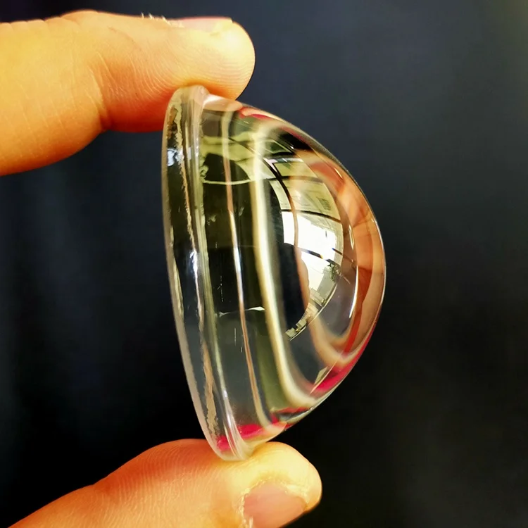 Hongxi factory customized optical step convex glass lens LED lamp lens aspherical lens