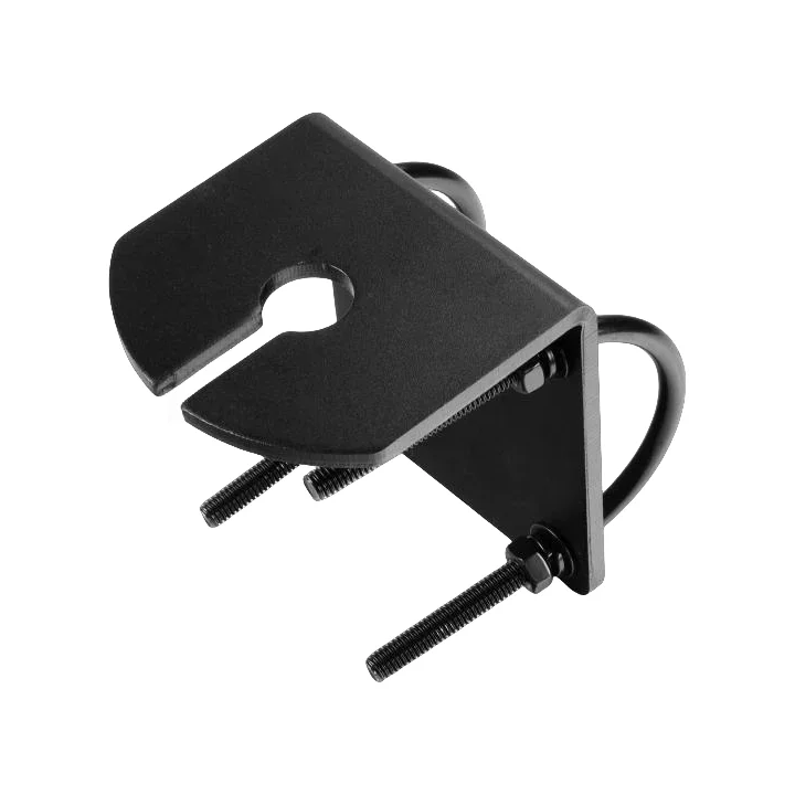 YORGA Black Aluminium Universal Bullbar Mount UHF Antenna Bracket for Exterior Accessories