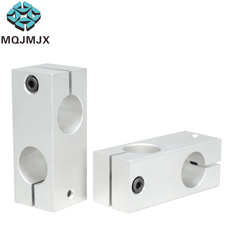 Aluminum Alloy Optical Axis Cross Block Steel Pipe Fixing Bracket connector Dia 6 8 10 12 14 15 in stock