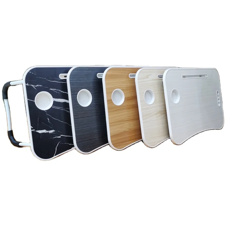 Ergonomic Flexible MDF Portable folding Laptop Stand Adjustable Bed Tray Table for Home Bed