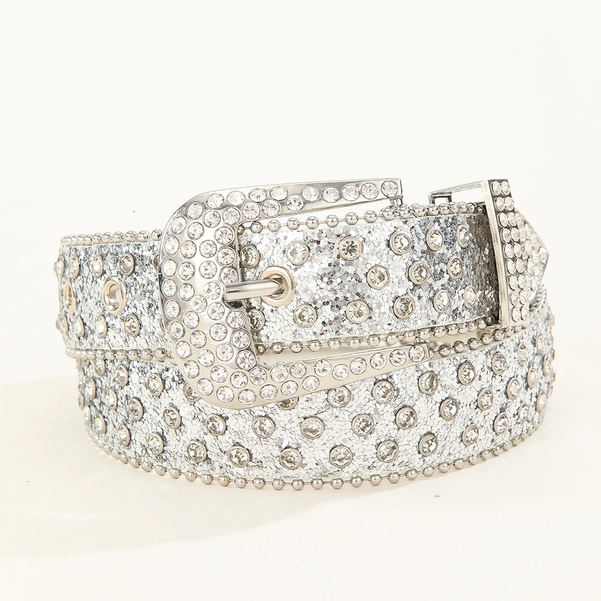 Custom Fashion luxury famous brands woman rhinestone belt cowboy and cowgirl black shiny rhinestone belt