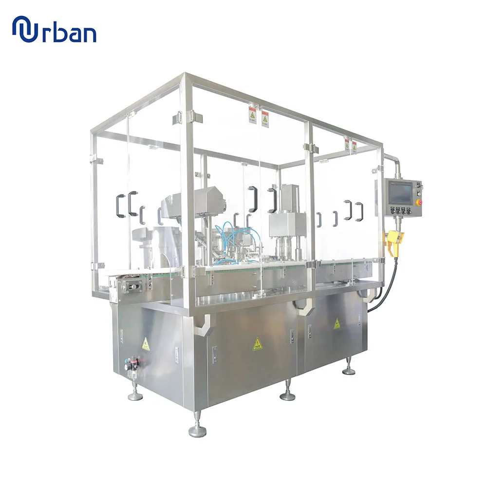 Автоматическая машина для розлива и закупорки бутылок с двойной головкой