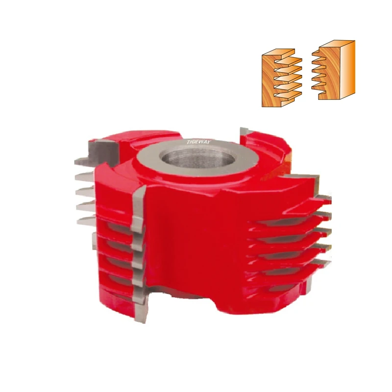 Tideway Carpentry Spindle Moulder Cutter Integrated Finger Joint Cutter for Woodworking Machine Tools