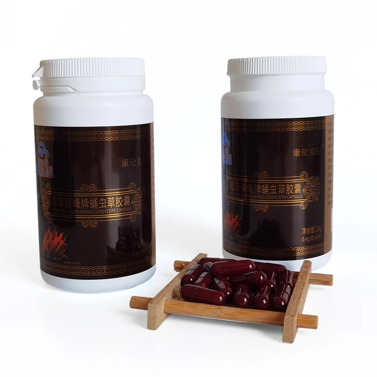 Factory cheap wholesale Tibetan grass Everest brand Cordyceps militaris capsules Cordyceps pills