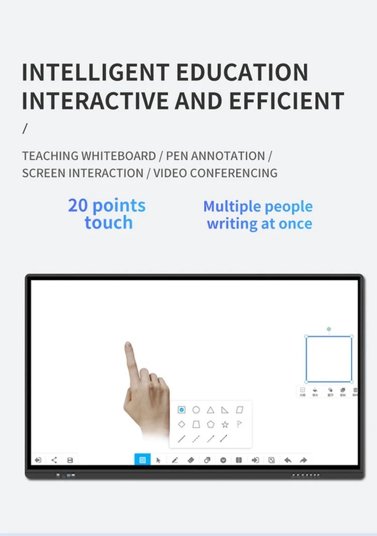 wireless control interactive white board smart board interactive whiteboard prices for video conference