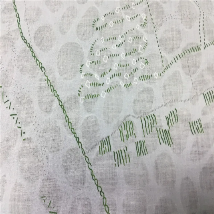 Hot Selling Burnout Fabric 100% Cotton Voile Fabric Cotton Printed Fabric for Garment