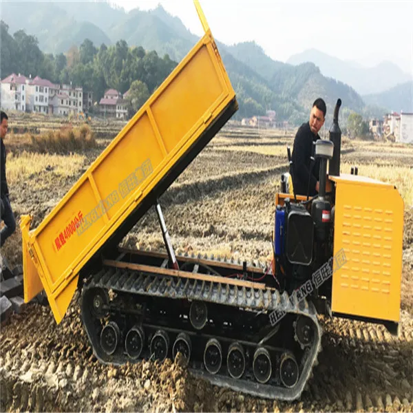Mini rubber tracked crawler dumper price