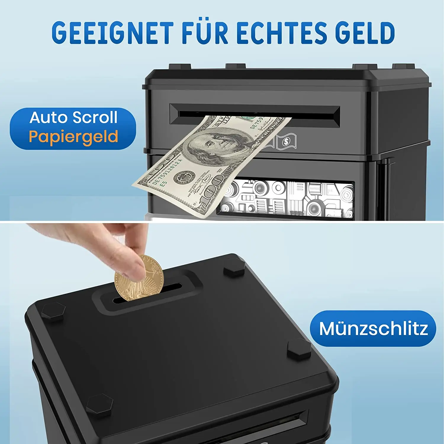 Kids Gift Saving Money ATM Machine Piggy Bank Cash And Coin Bank Money Box Classical Password Electronic Money Bank