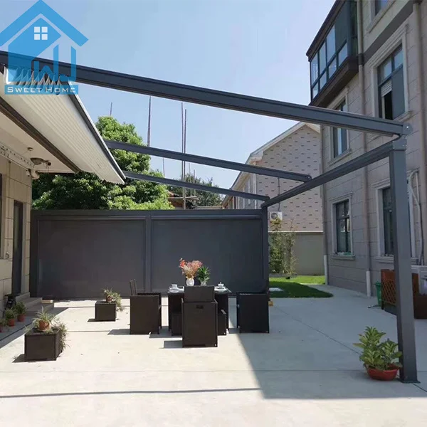 Factory Supplier Opening Roof Retractable Awning Outdoor Restaurant Patio Furniture