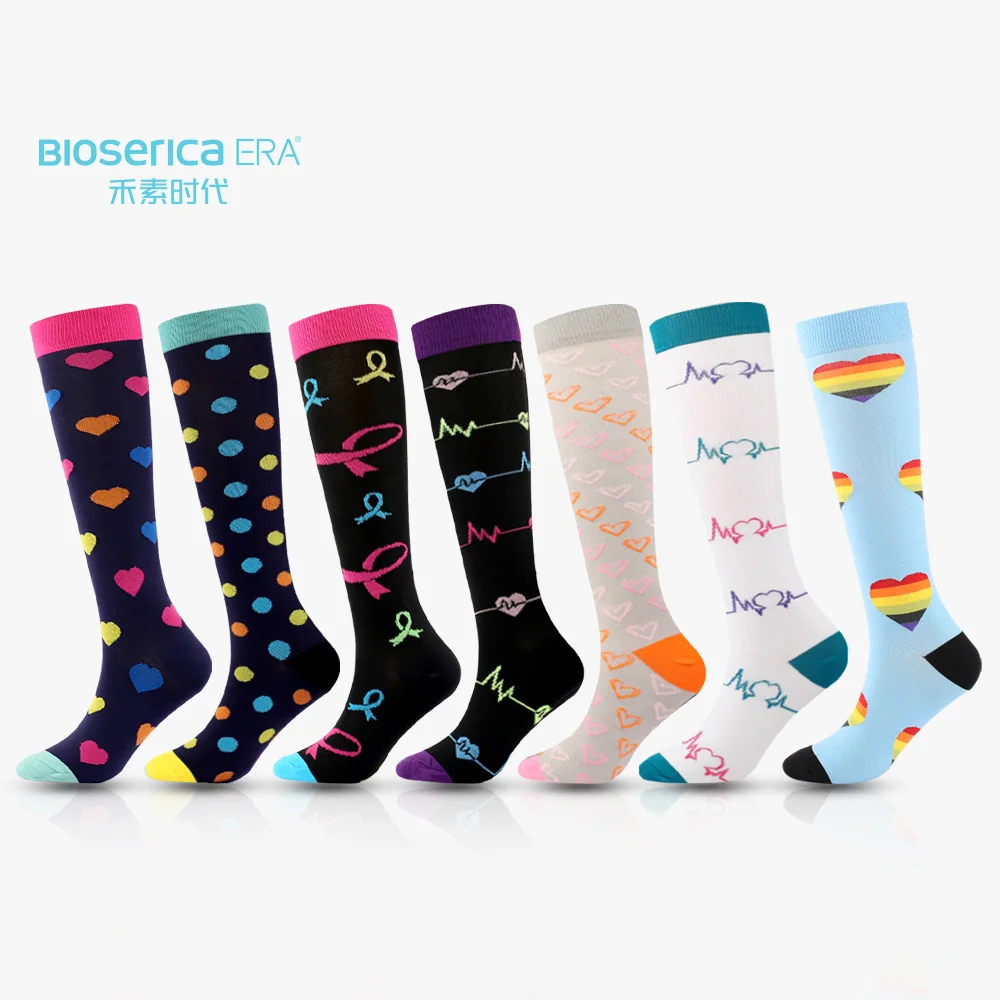 Bioserica Era varicose veins compression socks 20-30mmhg compression socks private label custom sock