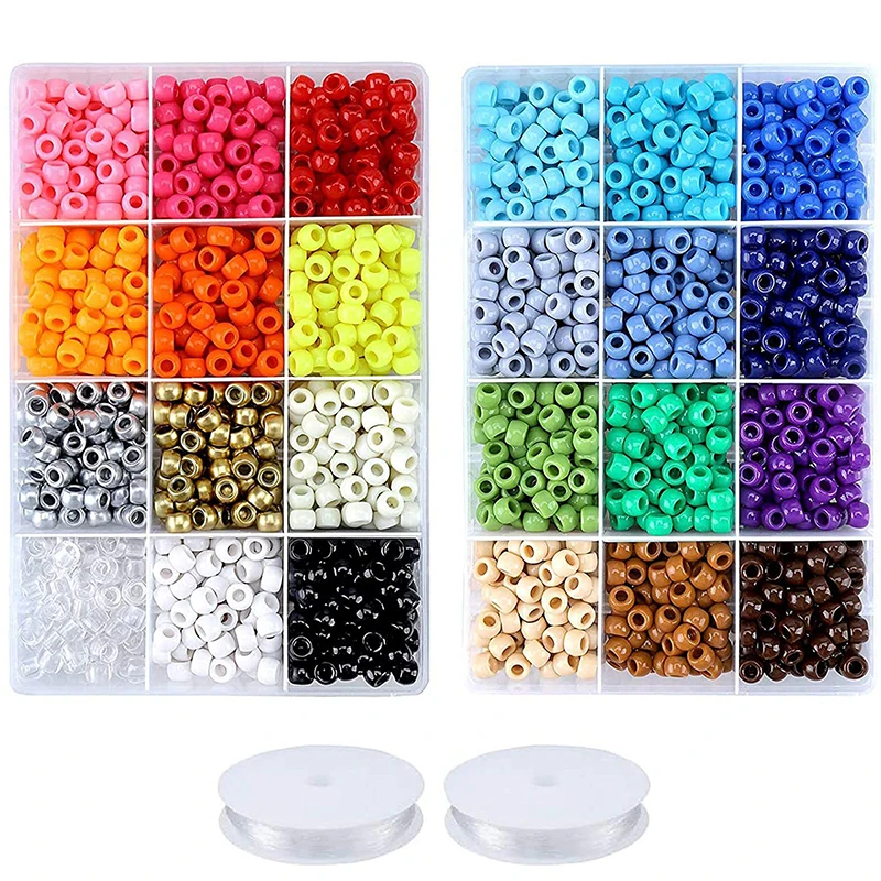 Diy alphabet letter beads jewelry 9mm Rainbow beads DIY braided Mosaic beads