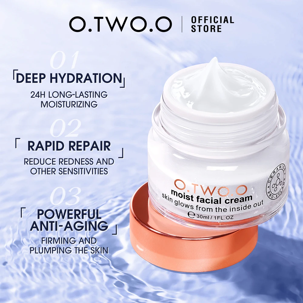 O.TWO.O New Skin Care Face Cream Lotion Firming and Brightening Moisturizing Face Cream