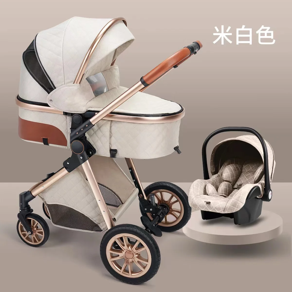 High Quality 3 in 1 baby stroller high landscape poussette Multi-Functional baby pram baby strollers for travel
