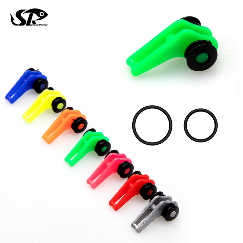 SUPERIORFISHING Fishing Rod Hook Keeper Multiple Color Fishing Bait Hanger Lure Fishhook Safety Holder Pesca Accessories