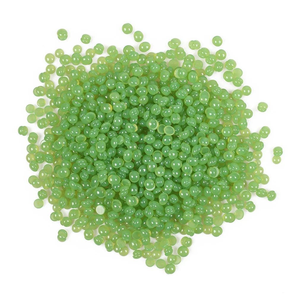 300g doll Green Colors aloe  Depilatory hard Wax Beans Hot Film Hard Waxing Bikini Hair Removal Beads