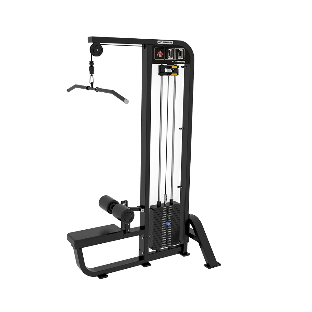 Hot sale Gym Equipment Pin Load Selection Machines Lat Pulldown Seated Low Row Machine Price