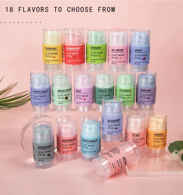 Deep Cleansing Exfoliating Pores skin care clay facial natural moisturiser Clay Mask Stick