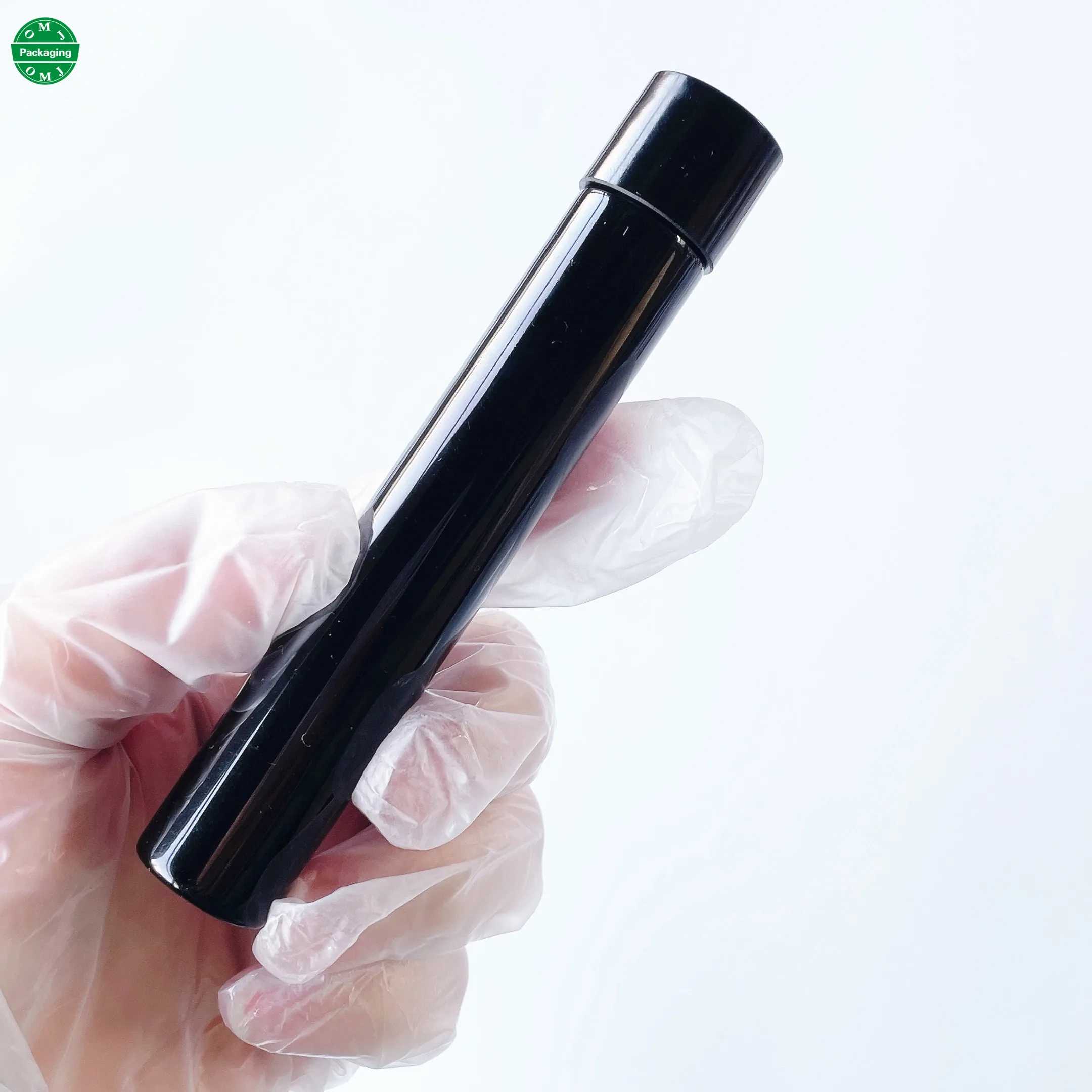 Child resistant Glass tube Custom size logo printing for plant packaging