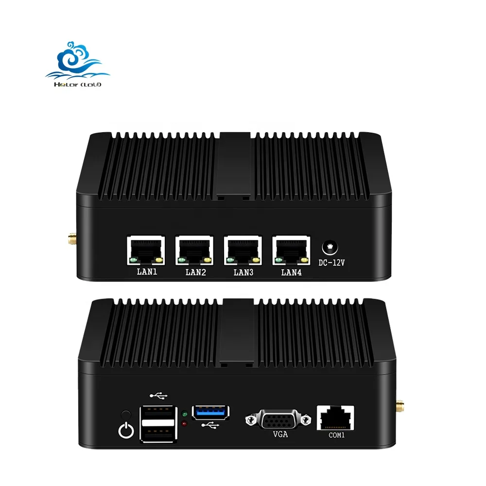 Pfsense Celeron J1900 Firewall Hardware Mini PC with 2GB RAM 16GB SSD USB Wireless Status CPU Rohs 4 LAN Support AES Origin WIN