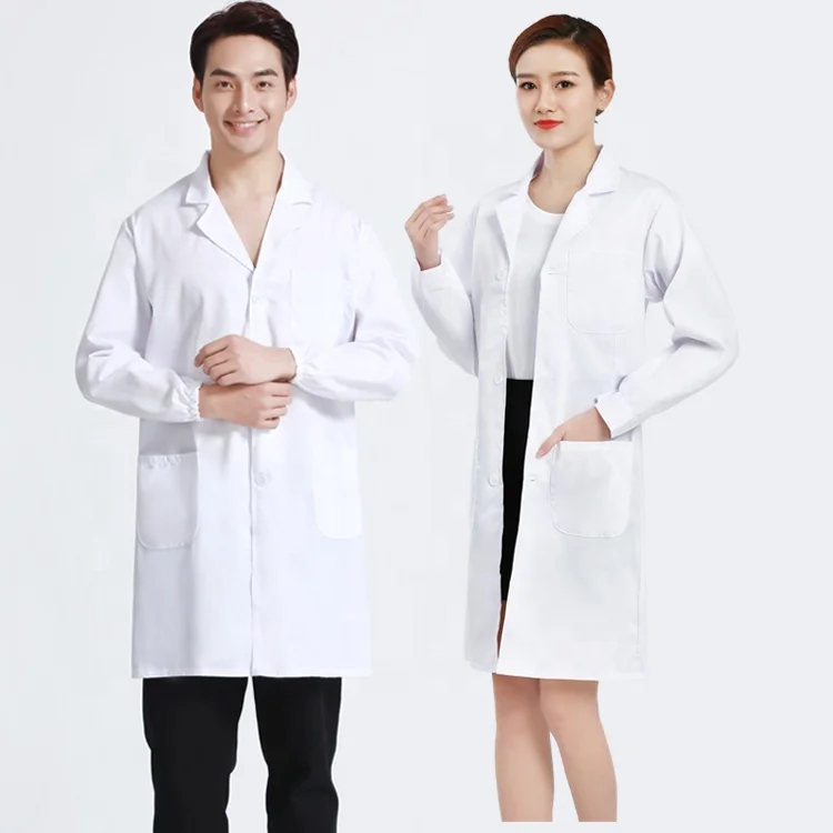 New lab coat Doctor nurse uniform short sleeve long sleeve button Nurse uniform custom logo