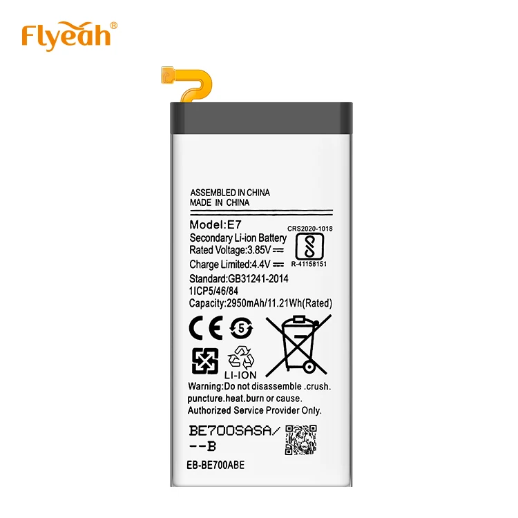 2950mAh Long Lasting Life Battery for Samsung Mobile E7 Battery Replacement