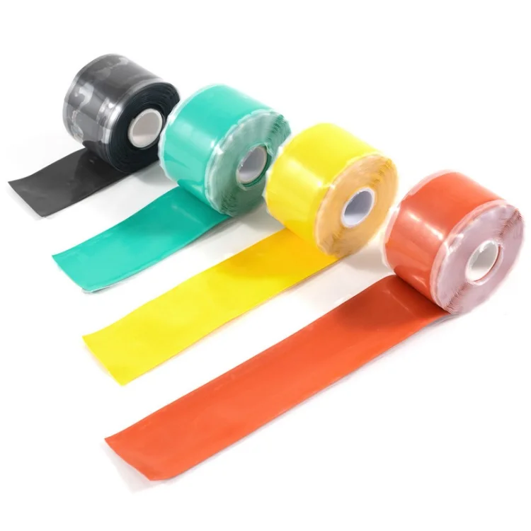 High temperature voltage insulation pipe seal leakage tape waterproof self fusing silicone repair tape