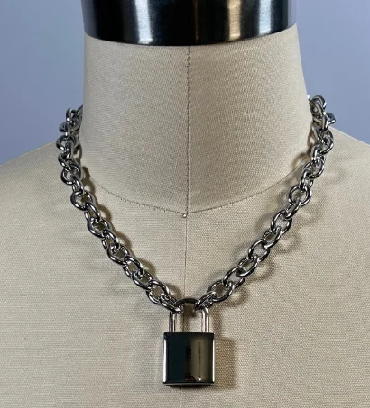 Ожерелье-чокер с овальной цепью