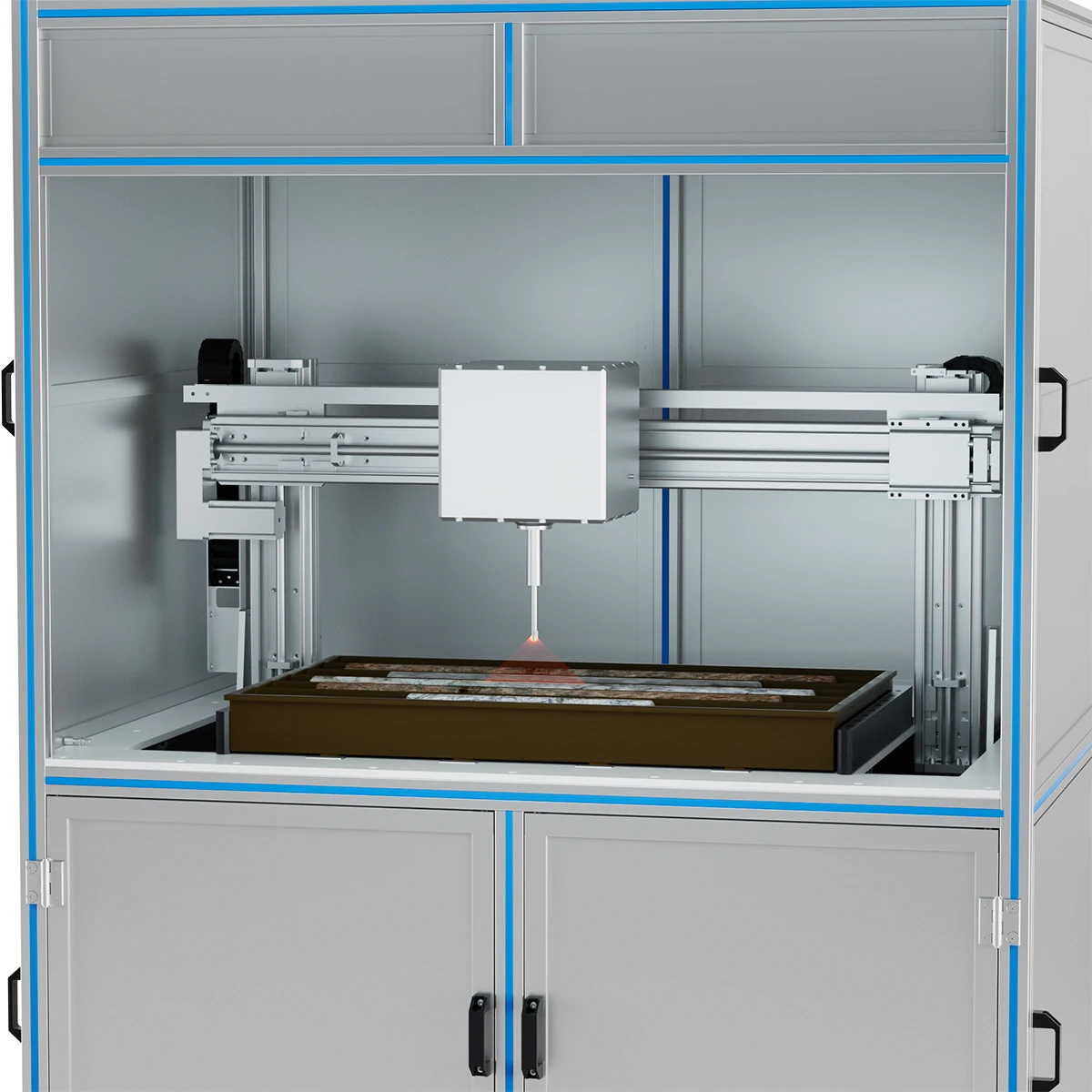 High precision professional core inspection equipment rolling scanning automatic analysis of rock and soil composition
