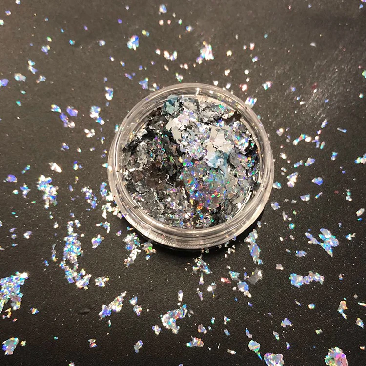 2024 New Arrival  Gold &Silver chameleon  foil flakes nail cameleon pigment  nail glitter flakes for nail art