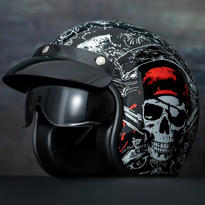 Wholesale bicycle ABS helmets vintage vega helmet motorcycle open face helmets for men motorcycle