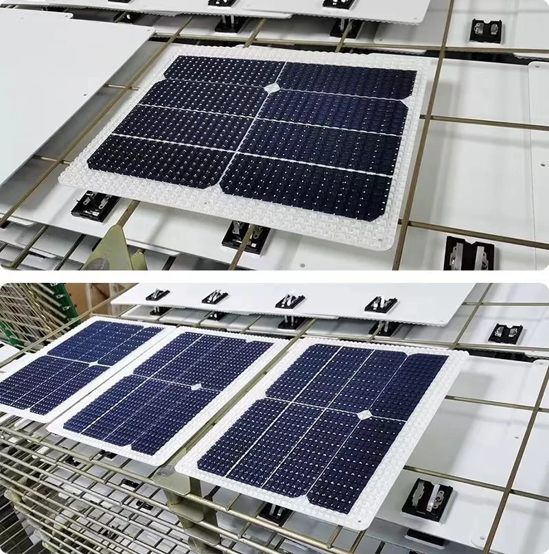 High Efficiency Custom 100W Outdoor Thin Film Lightweight ETFE 18V Shingled Flexible Solar Panel