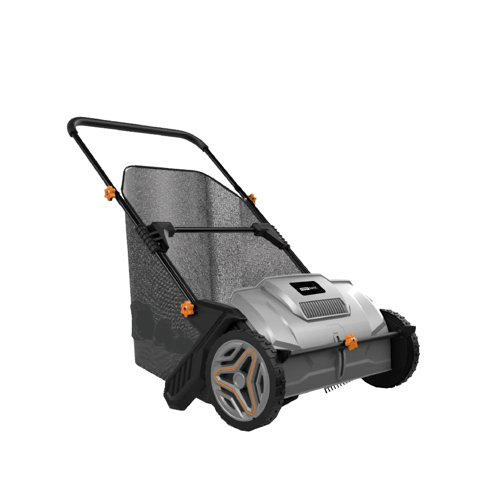 green lawn mower hand push 21 inch lawn and leaf collector with collection bag