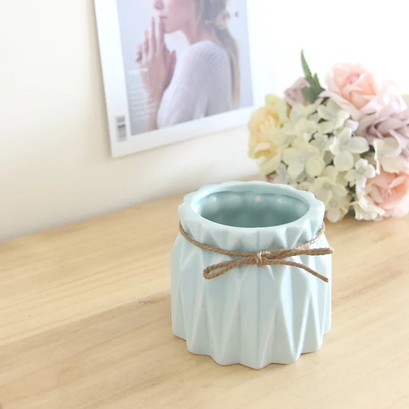 Ceramic Flowerpot Indoor Decoration Wholesale Small Mini Ceramic Flower Pot