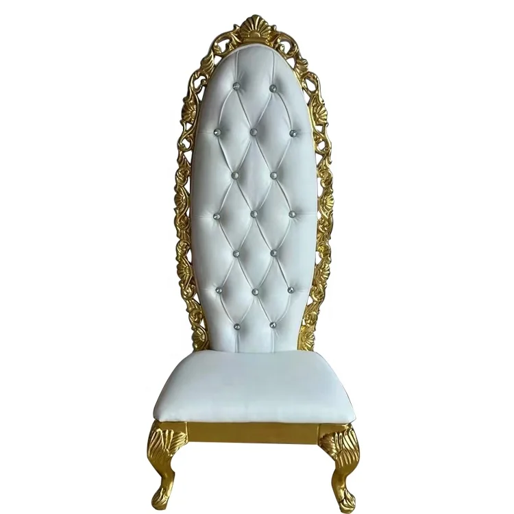 Wedding HIgh Back Bride and Groom Throne Chair For Sale