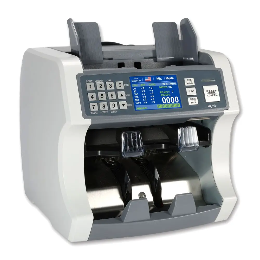 HL-S210 Money Counting Machine Fake Detector Money Counting Machine Bill Counters Money Counters Counting Machine Dual CIS Ribao
