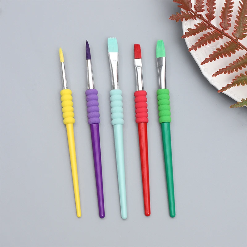 4 pieces of plastic suction card packaging art brush for watercolor oil painting