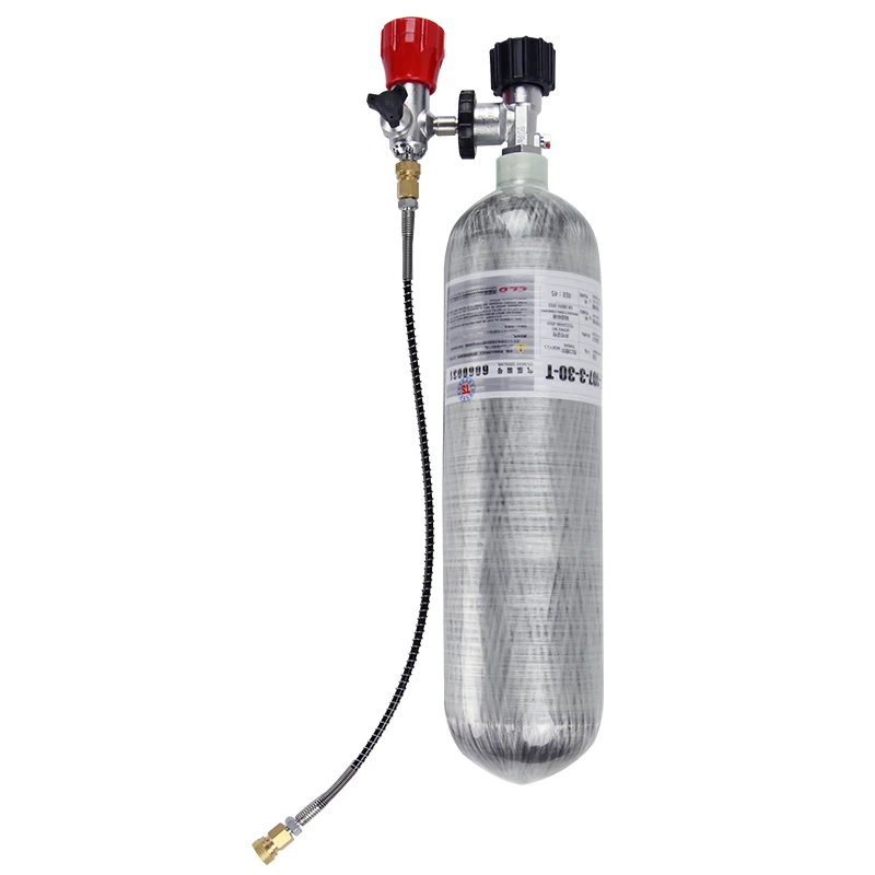 300 bar 3L carbon fiber air cylinder with valve pcp airgun diving equipment
