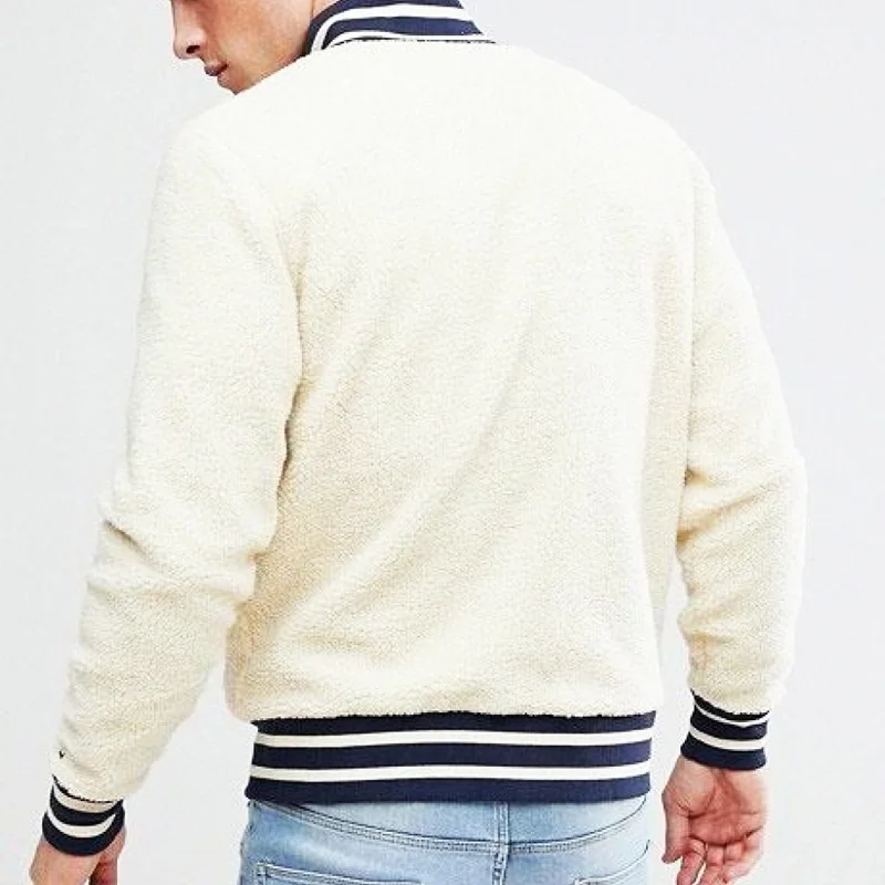 High Quality Outdoor Winter Fleece Bomber Jacket Men Sportswear