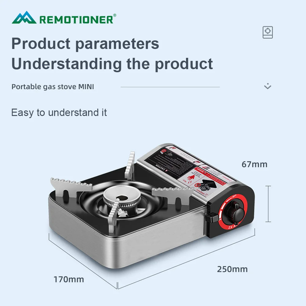 Emergency Cooking Stove Small Portable Propane Gas Stove for Camping Hiking