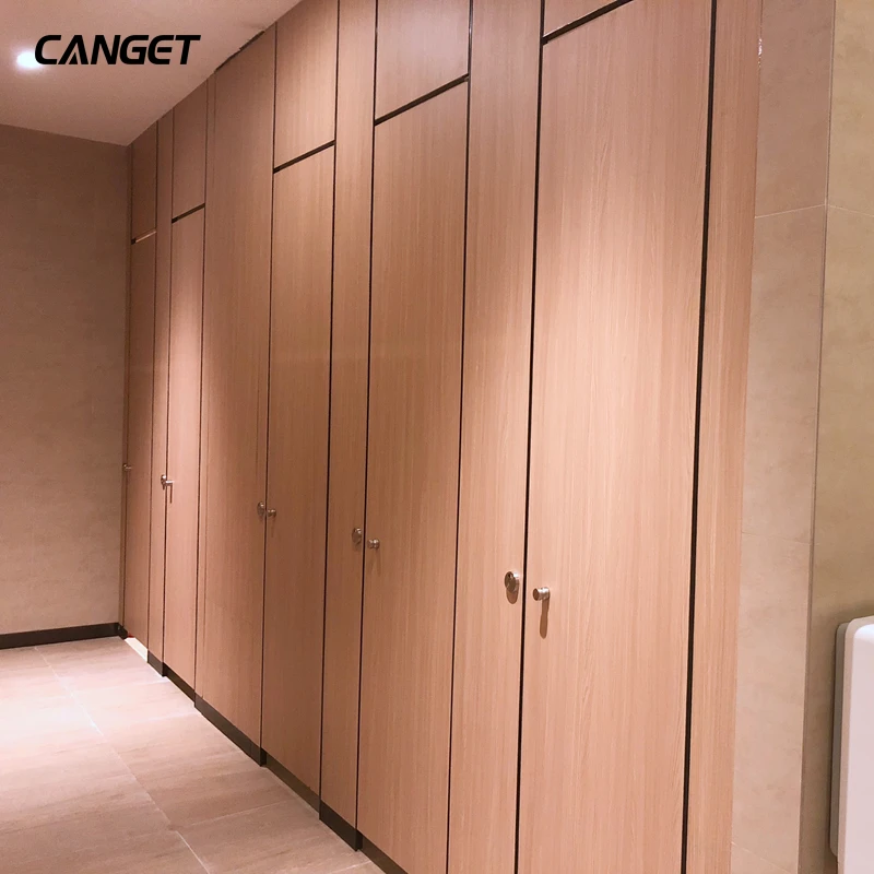 Wood compact laminate honeycomb public toilet cubicle partition bathroom partition