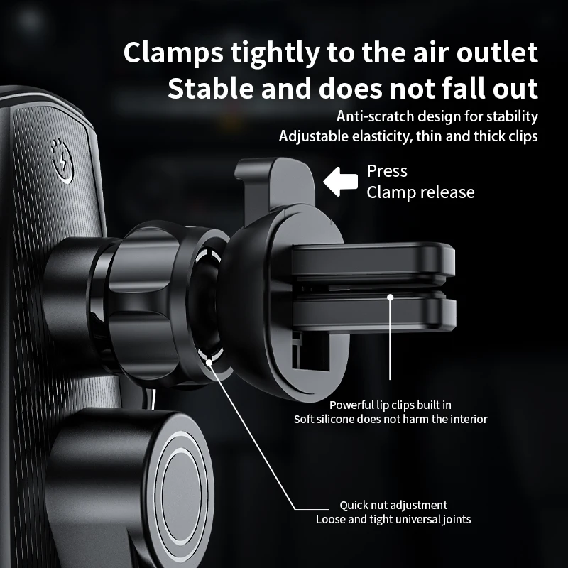 2022 New 15W Qi Fast Automatic Mount Car Wireless Charger Universal Smart Sensor Phone Charger Holder