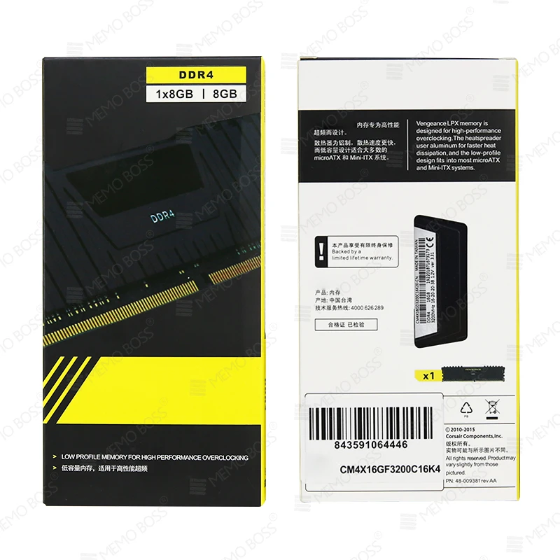 High Quality VENGEANCE LPX DDR4 8GB 2400MHz Desktop RAM