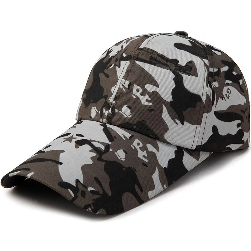 Unisex 100%  Cotton  6 Panels Custom Men en Camo  Baseball Cap hat