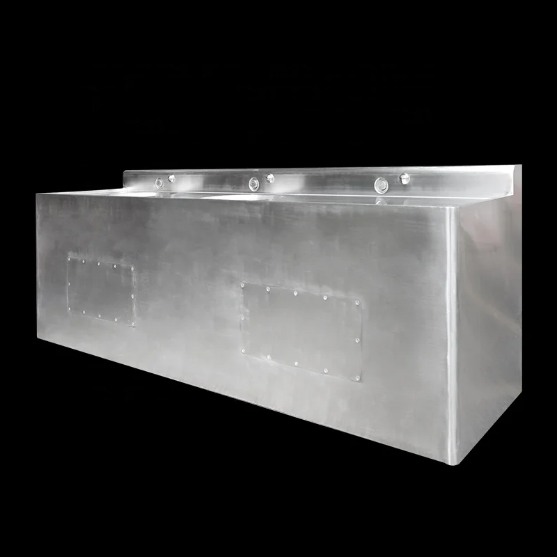 Stainless Steel Double Bowl Bathroom Sink Commercial Wall Hung Wash Basin Sink