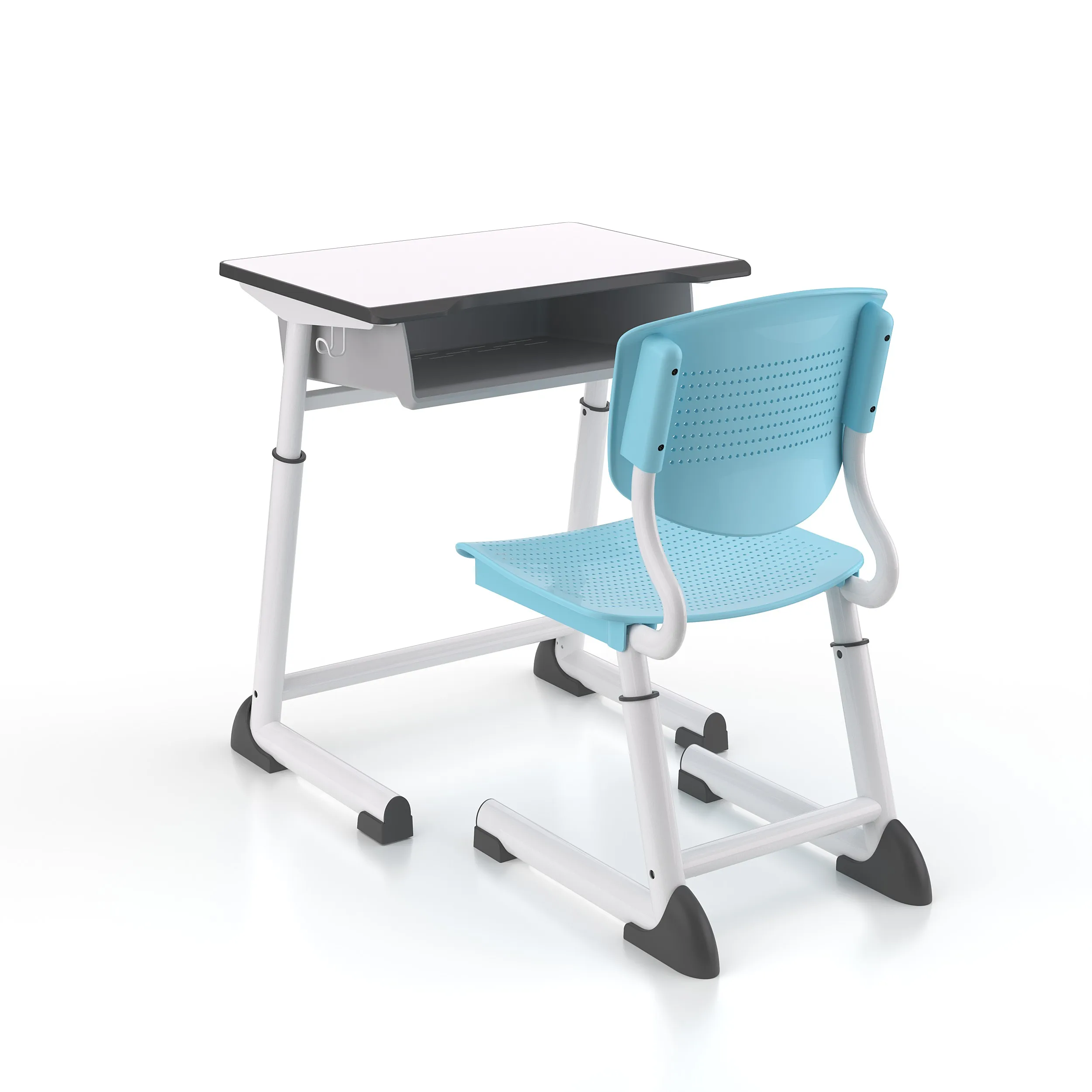 Furniture Primary School Single Table Seat Adjustable Study Student Desk And Chair For Kids