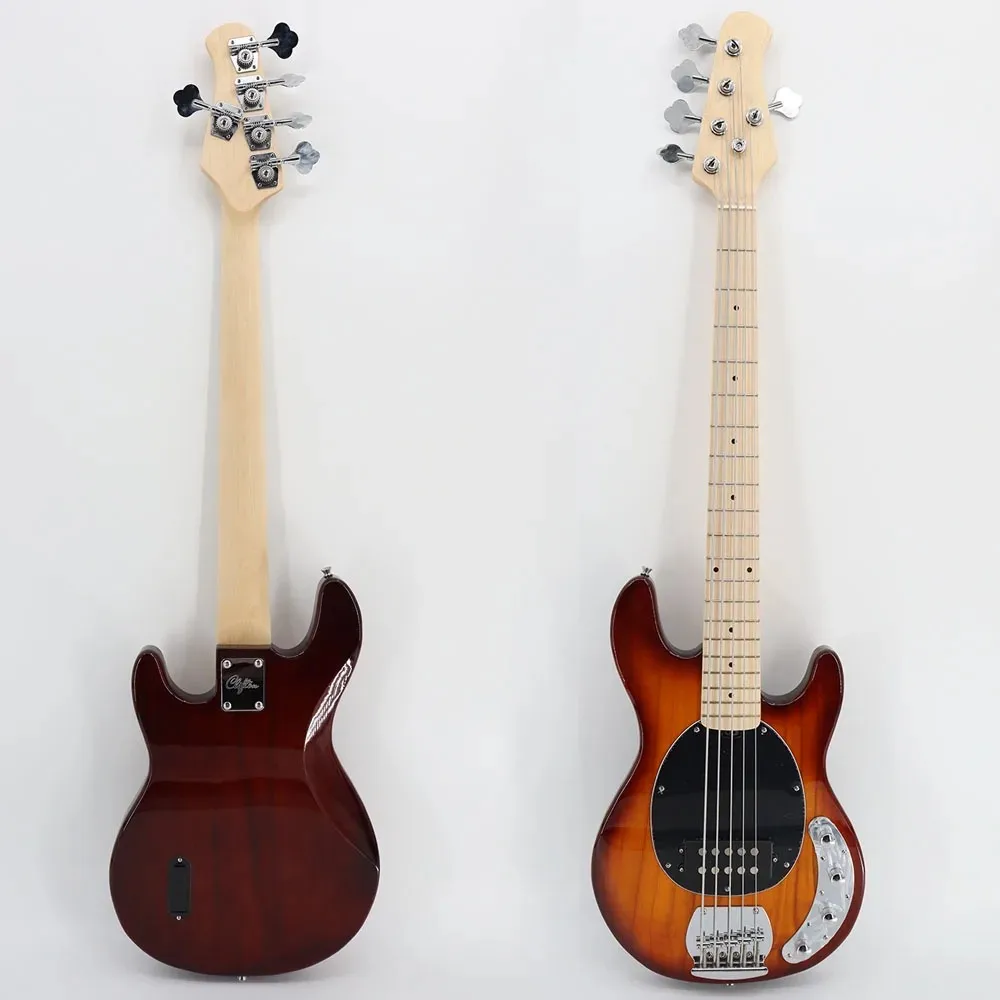 5 строк 22 Лады гитара белого цвета Активный Пассивный звукосниматель твердый электрический бас