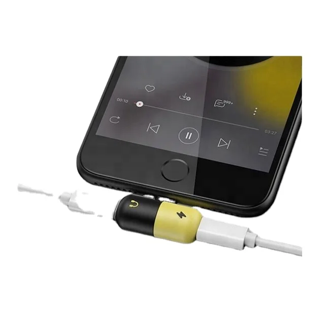 mini pill type Audio  charging  call three in one dual adapter